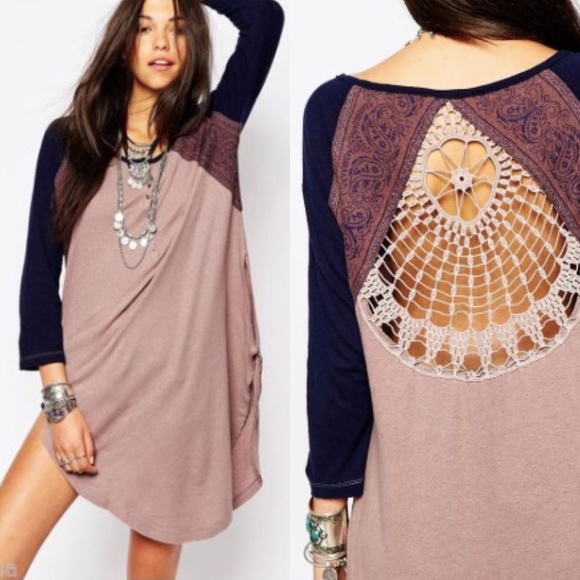Free People Dresses & Skirts - FREE PEOPLE Road Trip Henley Tunic Shirt Dress